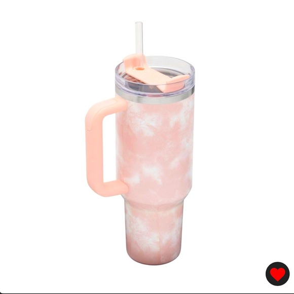 NWT Stanley 40oz Quencher Peach Pink Tie Dye New H2.0 Tumbler Cup - Picture 7 of 16